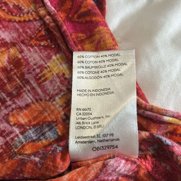 Pilcro Red and Yellow Floral Shirt size medium - Picture 7 of 7